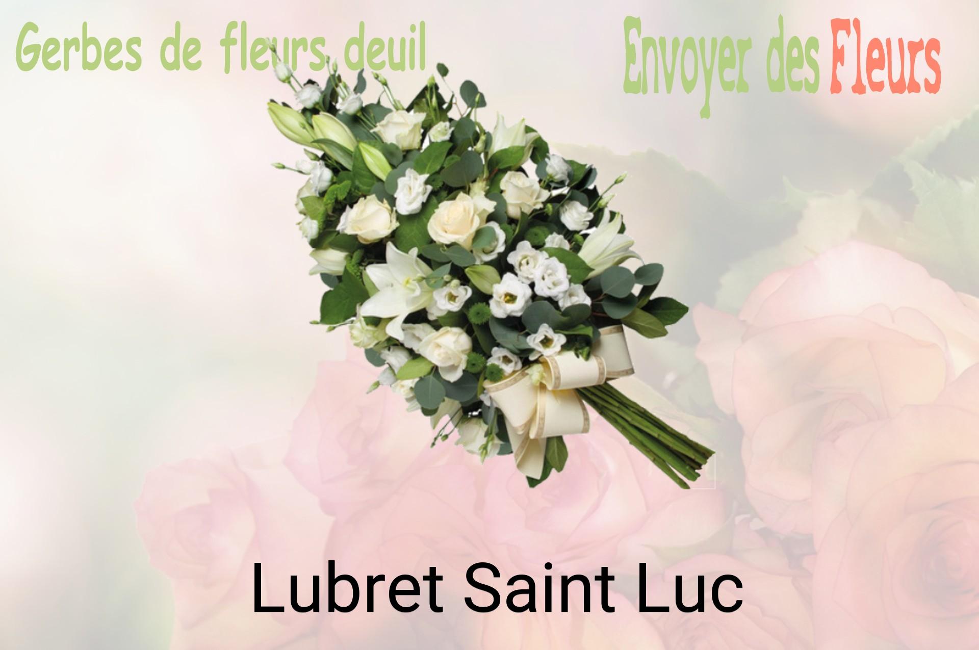 Gerbe de fleurs de deuil livrée à Lubret-Saint-Luc